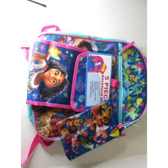 Disney Encanto 5-Piece Backpack Set For Kids With Lunch Bag Pencil Case & More - - Picture 5 of 5